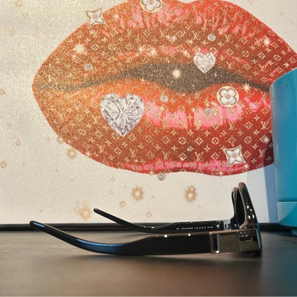 Gucci Black with Silver Sunglasses (GG2412/S) - Picture 8 of 12